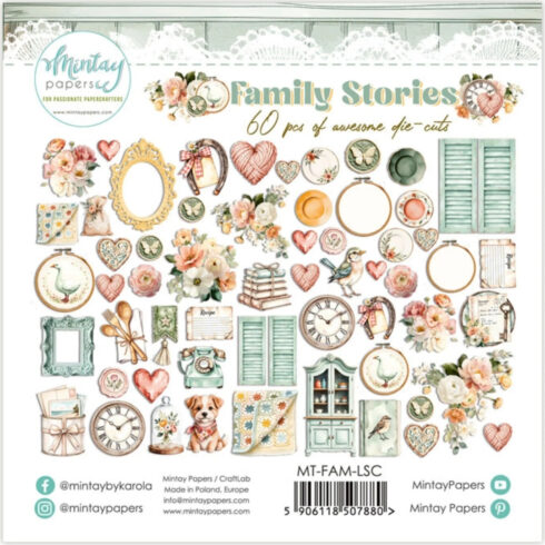 Mintay Papers Family Stories leikekuvat (60 kpl)