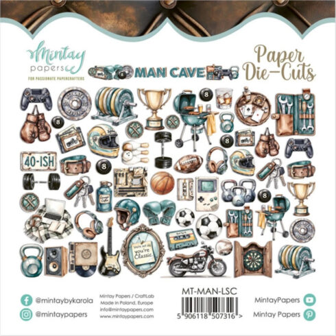 Mintay Papers Man Cave leikekuvat (60 kpl)