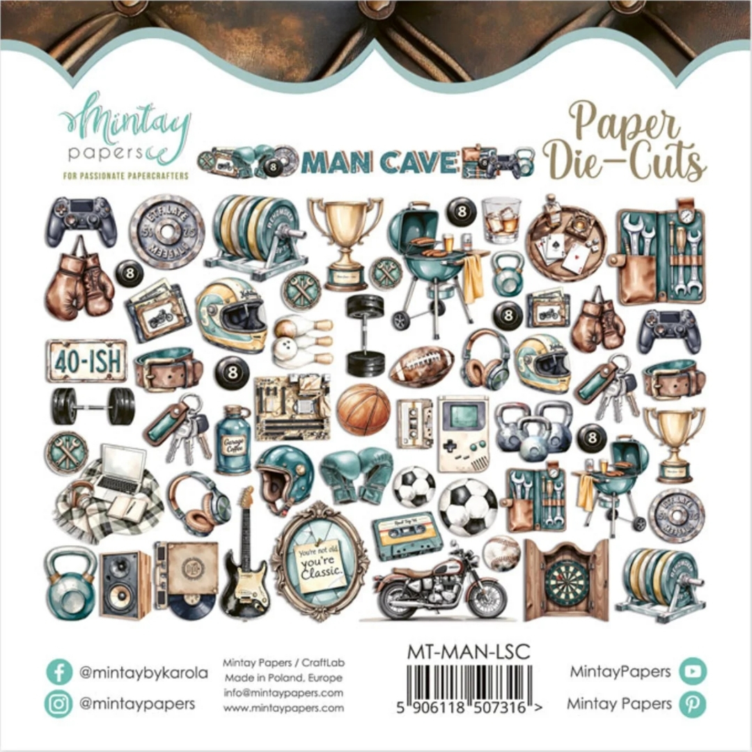 Mintay Papers Man Cave leikekuvat (60 kpl)