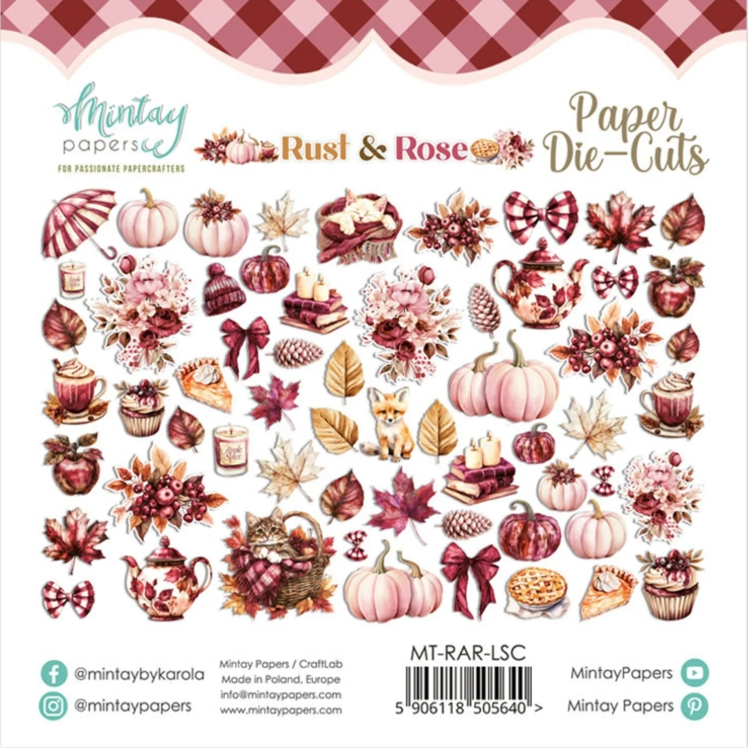 Mintay Papers – Rust & Rose leikekuvat (60 kpl) - Image 2