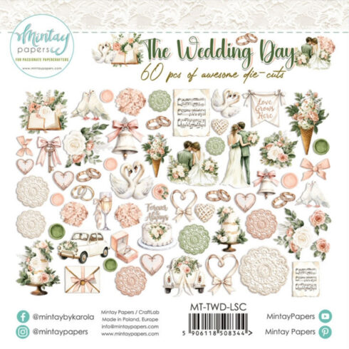 Mintay Papers The Wedding Day leikekuvat (60 kpl)