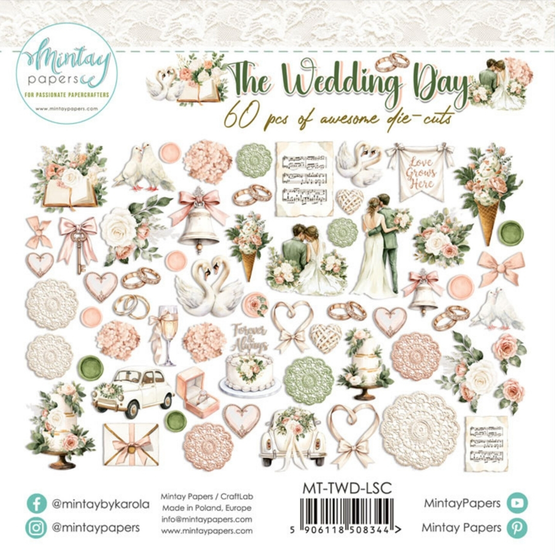 Mintay Papers The Wedding Day leikekuvat (60 kpl)