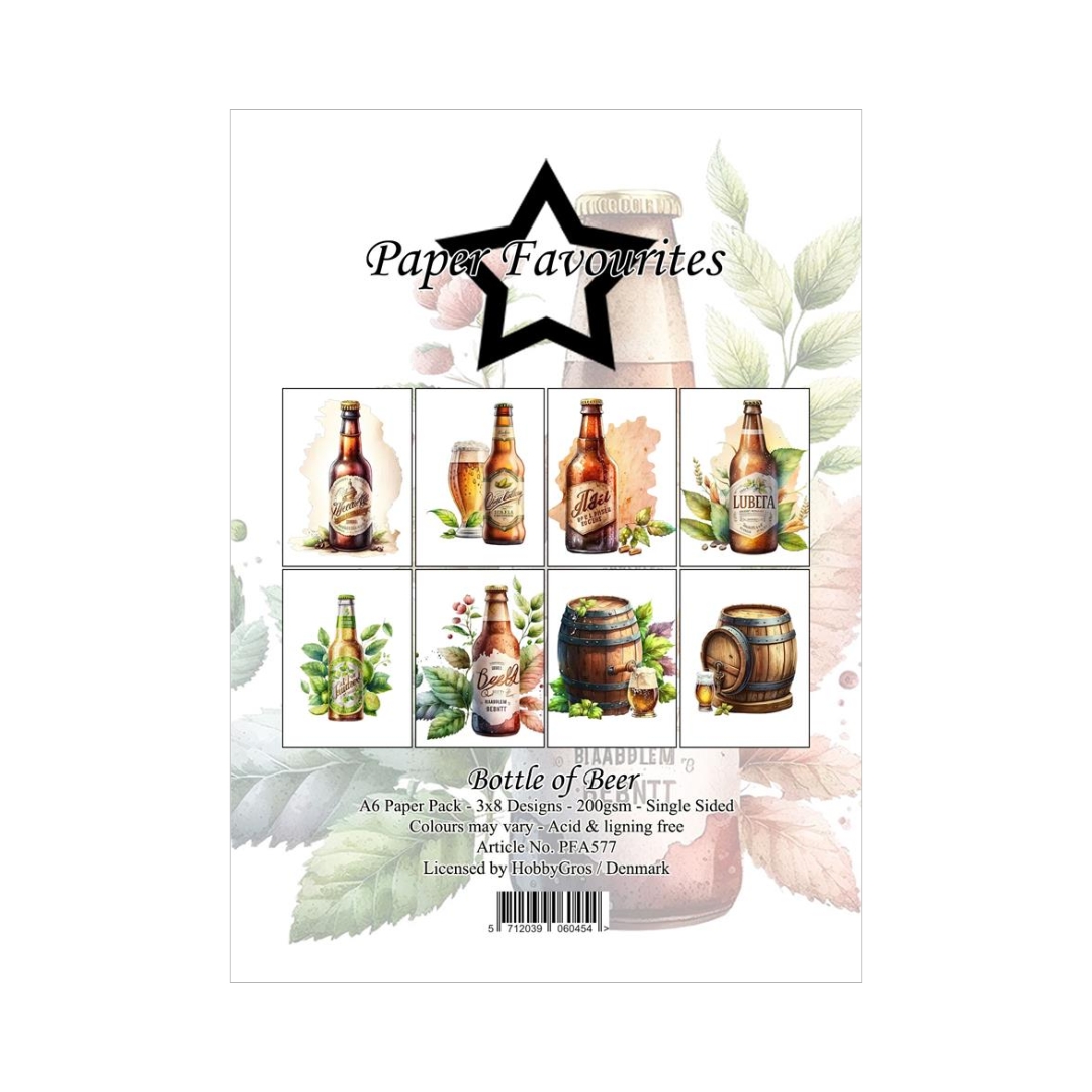 Paper Favourites – Bottle of Beer paperilajitelma A6
