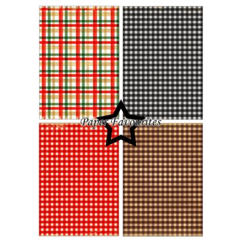 Paper Favourites Christmas Plaid paperilajitelma A5 2