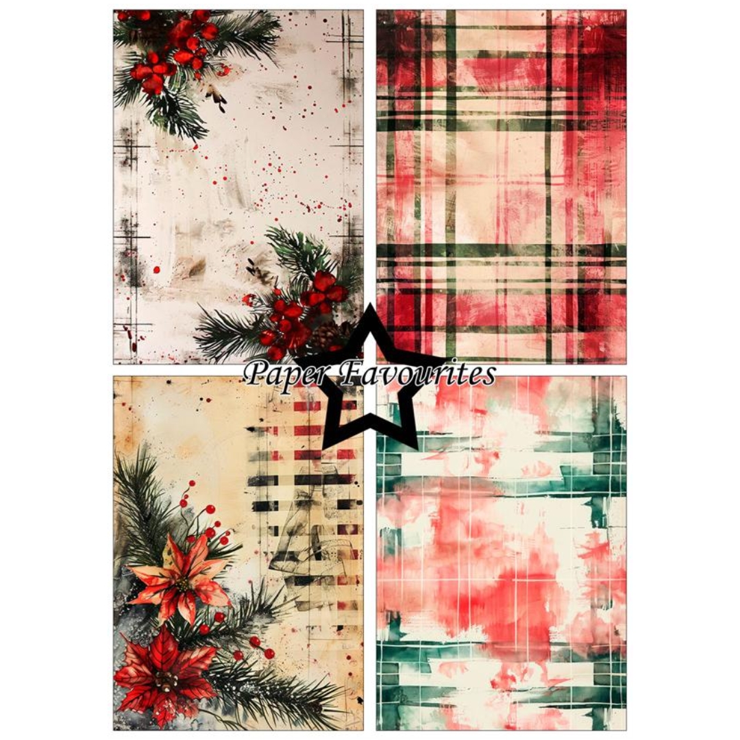 Paper Favourites – Christmas Distressed paperilajitelma A5 - Bild 2