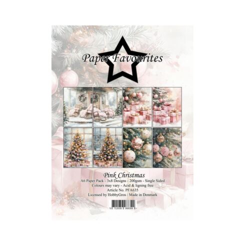 Paper Favourites Pink Christmas paperilajitelma A6 (2)