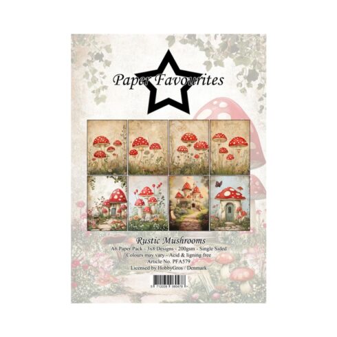Paper Favourites Rustic Mushrooms paperilajitelma A6