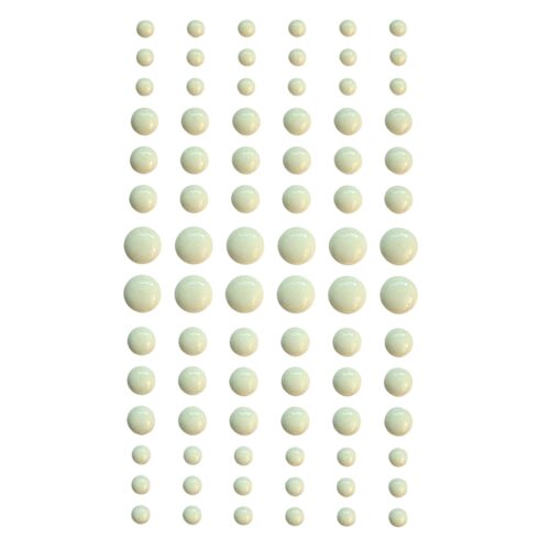 Self-Adhesive Enamel Dots Baby Green puolihelmi 3D-tarra (84 kpl)