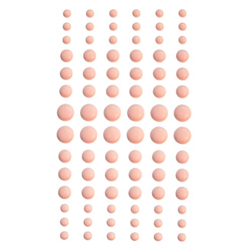 Self-Adhesive Enamel Dots Baby Pink puolihelmi 3D-tarra (84 kpl)