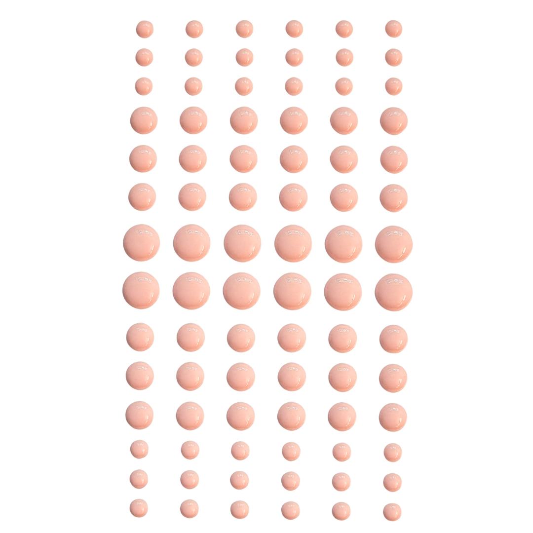 Self-Adhesive Enamel Dots Baby Pink puolihelmi 3D-tarra (84 kpl)