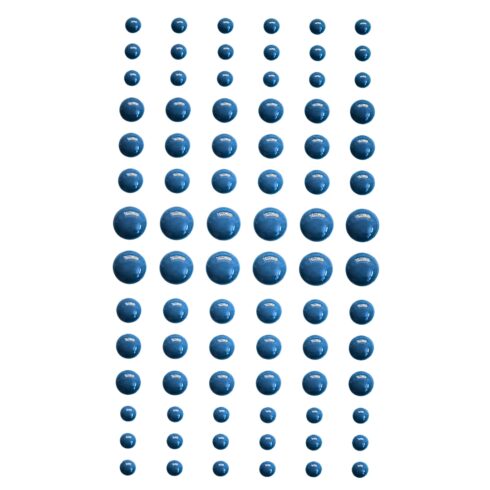Self-Adhesive Enamel Dots Blue puolihelmi 3D-tarra (84 kpl)