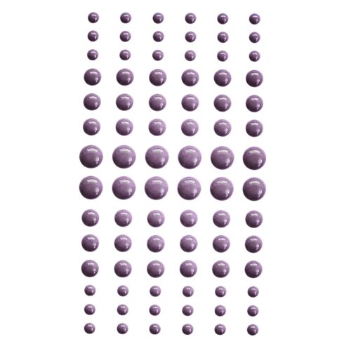 Self-Adhesive Enamel Dots Purple puolihelmi 3D-tarra (84 kpl)
