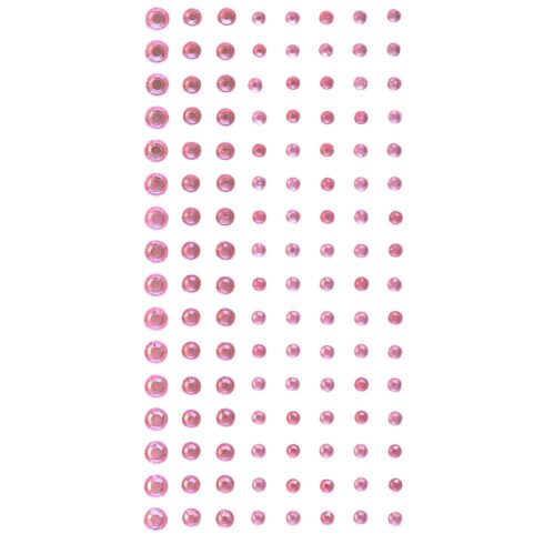 Self-Adhesive Strass Stones Bright Pink strassi 3D-tarra (128 kpl)