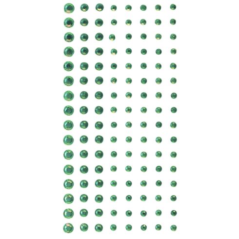 Self-Adhesive Strass Stones Christmas Green strassi 3D-tarra (128 kpl)