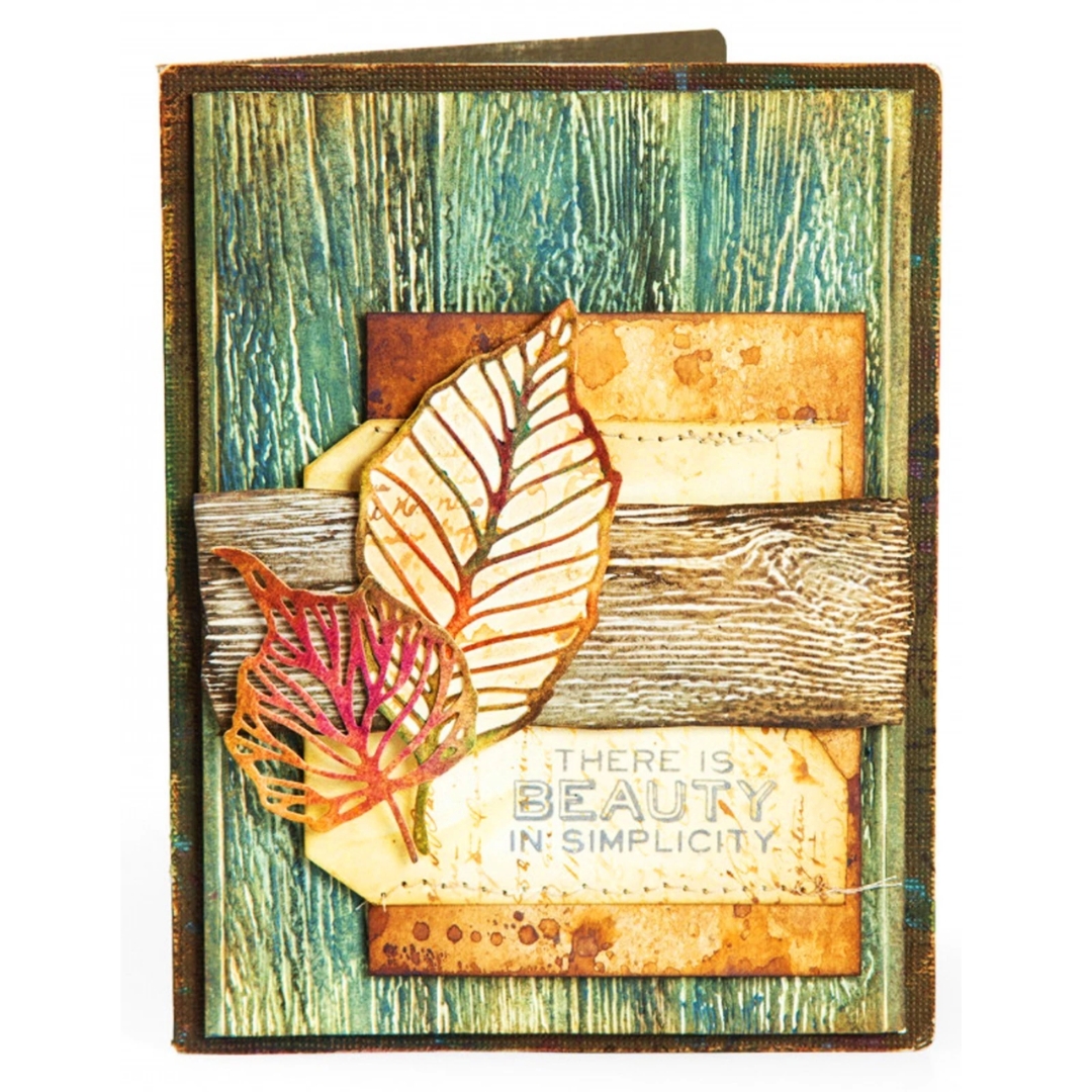 Sizzix Tim Holtz Thinlits stanssi – SKELETON LEAVES - Image 2