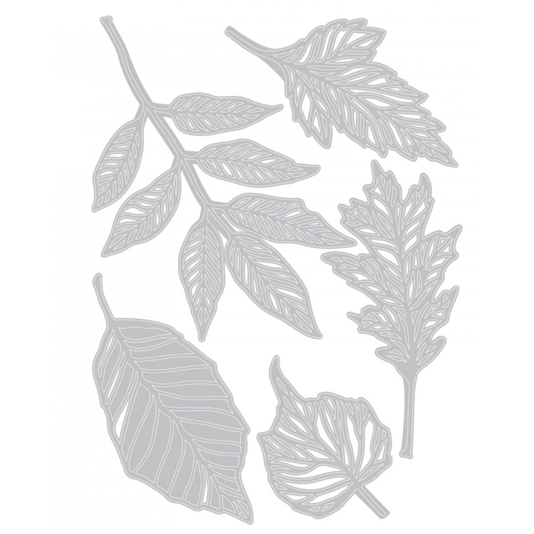 Sizzix Tim Holtz Thinlits stanssi – SKELETON LEAVES - Image 7