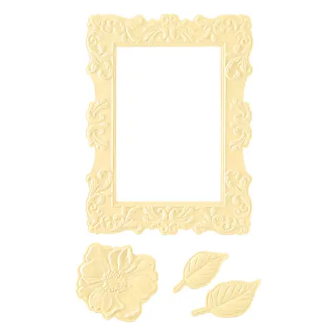 Spellbinders 3D Cut kohokuviointikansio ja stanssi – GREENWICH MARKET FRAME