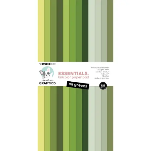 Studio Light Paper Pad All Green Unicolor paperilehtiö