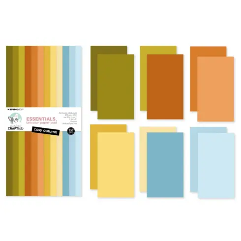 Studio Light Paper Pad Cozy Autumn Unicolor paperilehtio 1