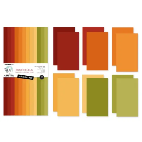 Studio Light Paper Pad – Fall Unicolor paperilehtio