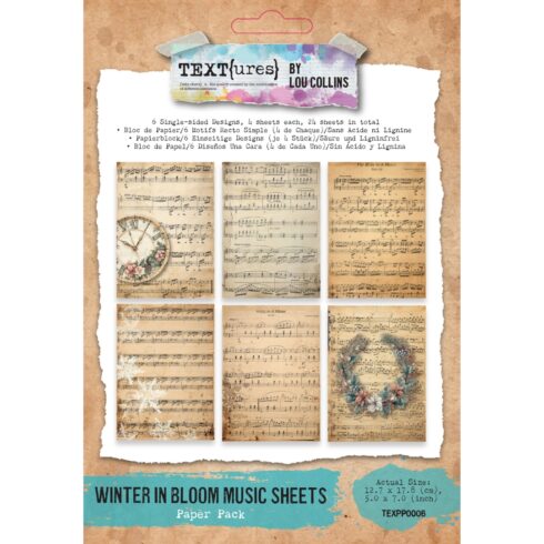 TEXT{ures} – Winter in Bloom Music Sheets paperilajitelma (24 kpl)