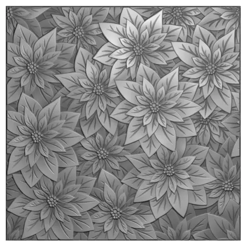 3D kohokuviointikansio POINSETTIA