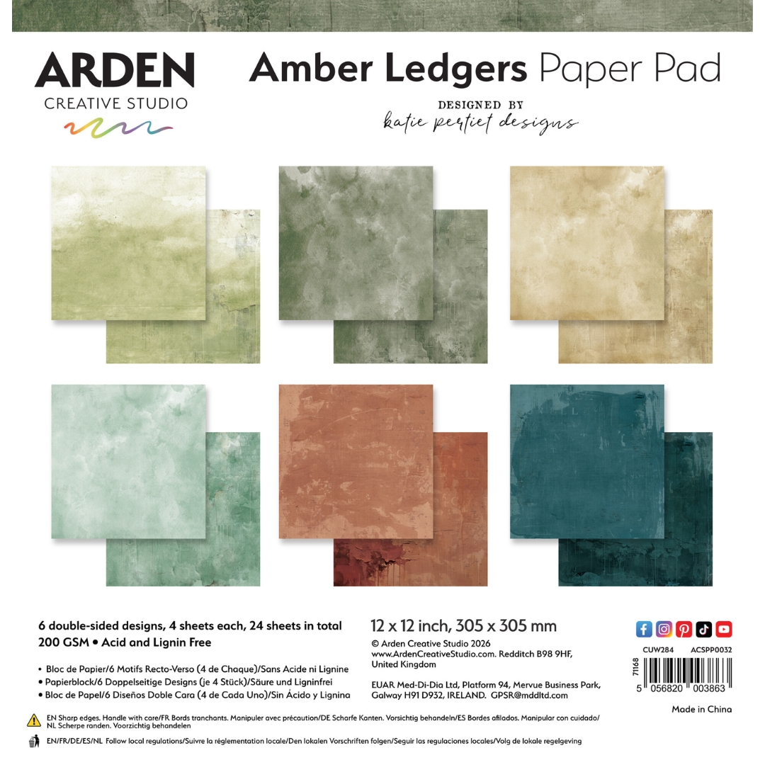 Arden Creative Studio Amber Ledgers paperilajitelma 30 x 30 cm