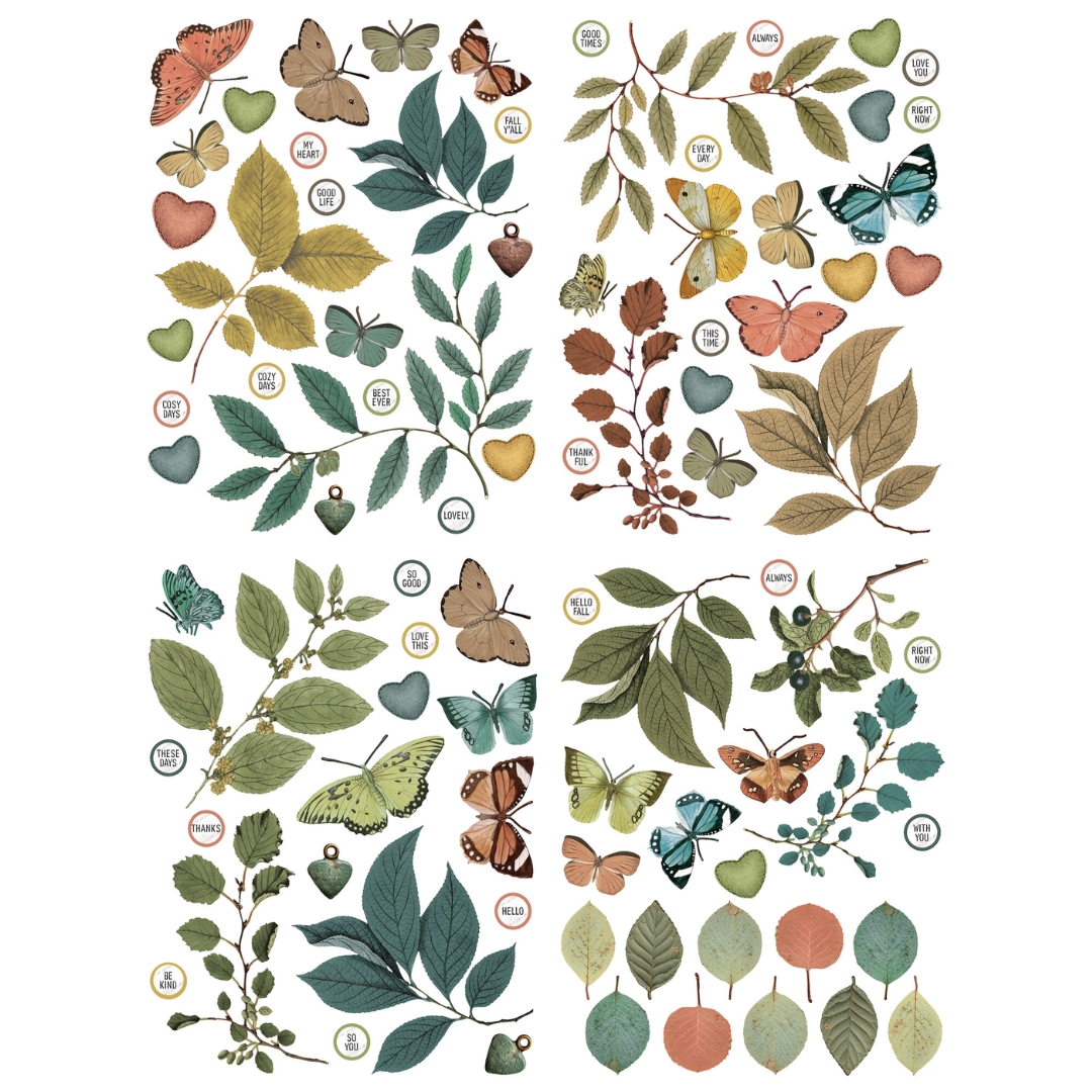 Arden Creative Studio Laser Cuts Amber Ledgers Foliage leikekuva-arkit (4 kpl)