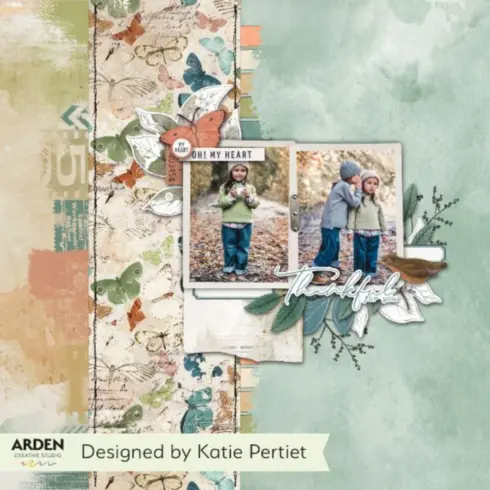 Arden Creative Studio – Laser Cuts Amber Ledgers Foliage leikekuva arkit 4 kpl1