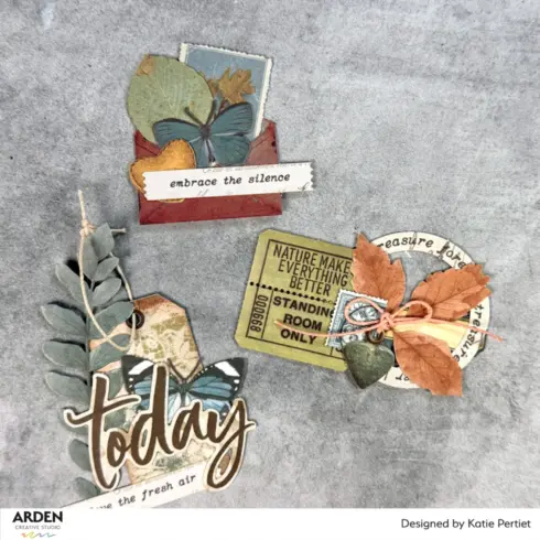 Arden Creative Studio – Laser Cuts Amber Ledgers Foliage leikekuva arkit 4 kpl3