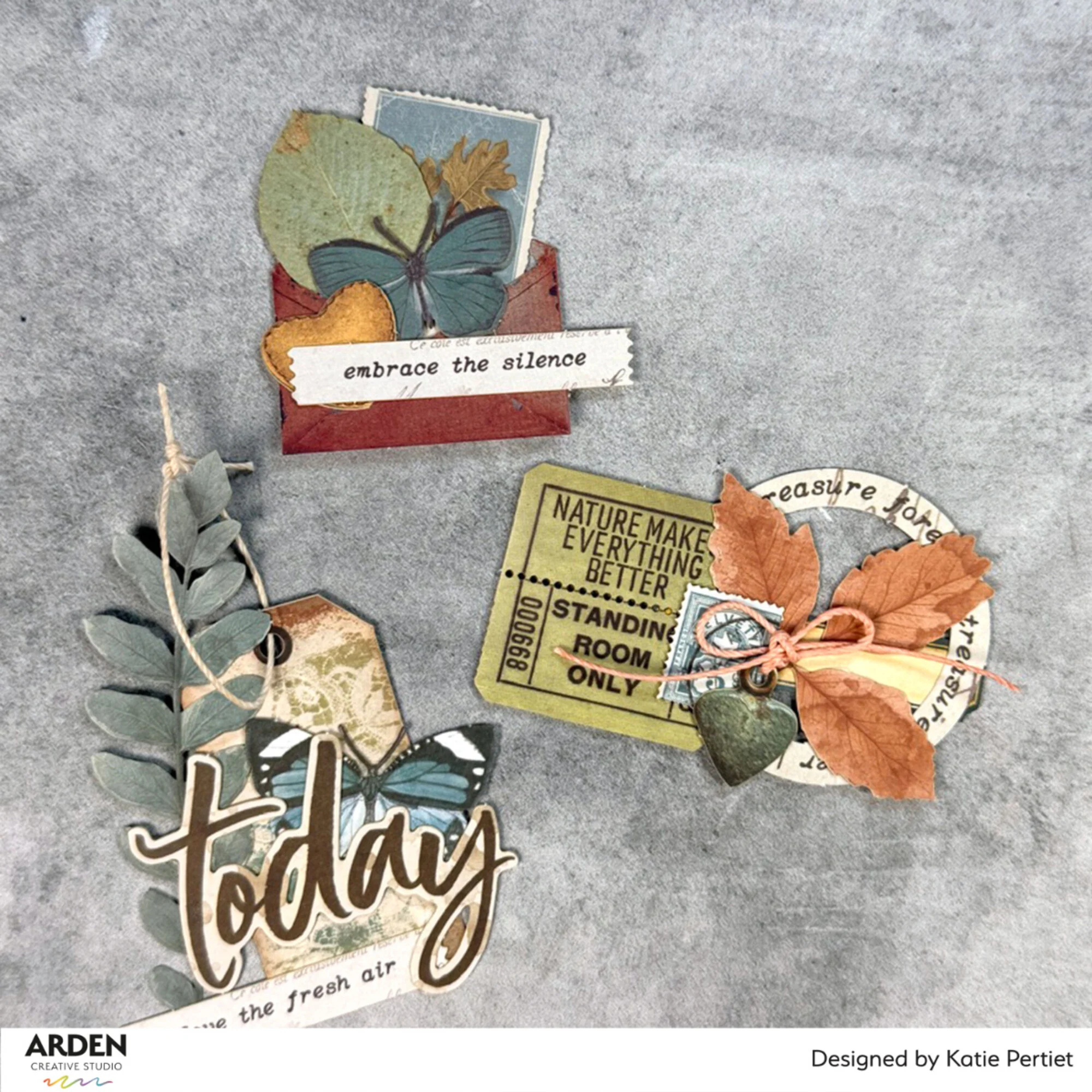 Arden Creative Studio – Laser Cuts Amber Ledgers Foliage leikekuva-arkit (4 kpl) - Image 3