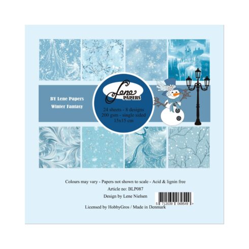 By Lene Papers Winter Fantasy paperilajitelma 15 x 15 cm