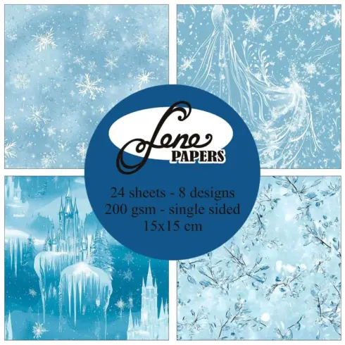 By Lene Papers – Winter Fantasy paperilajitelma 15 x 15 cm