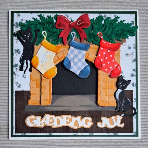 By Lene stanssi CHRISTMAS CATS Cutting Embossing Die 1