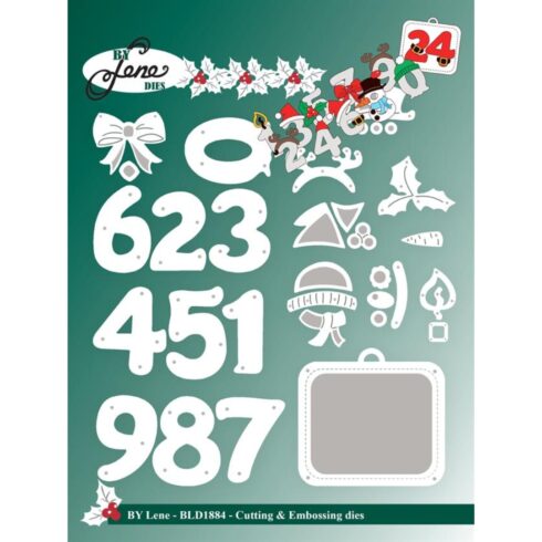 By Lene stanssi CHRISTMAS NUMBERS Cutting & Embossing Die