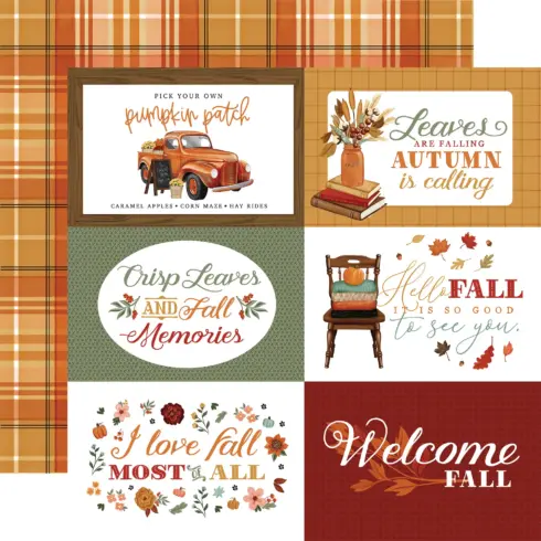 Carta Bella Welcome Fall Paper Pad paperilehtio 15 x 15 cm 1