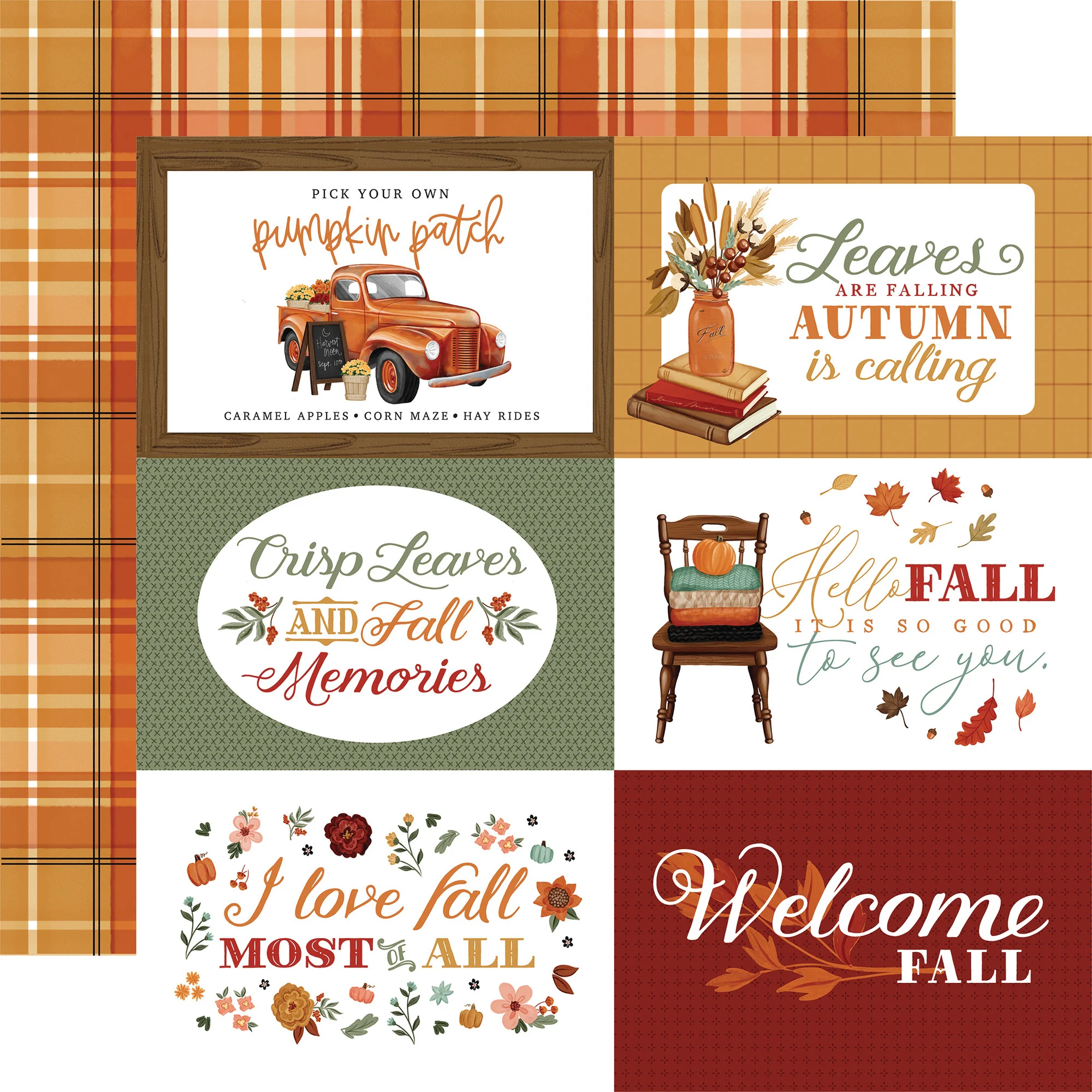 Carta Bella – Welcome Fall Paper Pad paperilehtiö 15 x 15 cm - Image 8