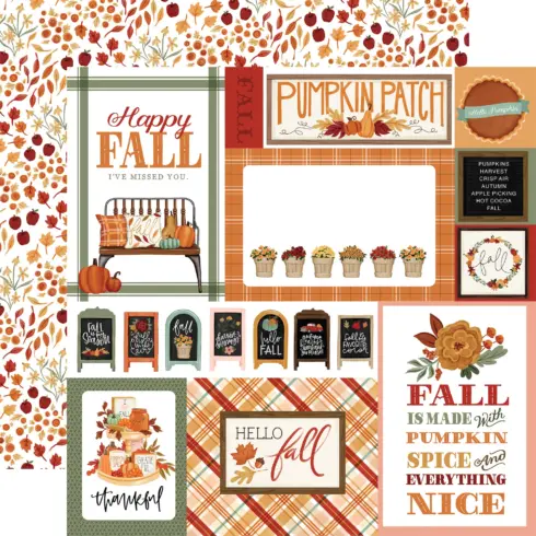 Carta Bella Welcome Fall Paper Pad paperilehtio 15 x 15 cm 6