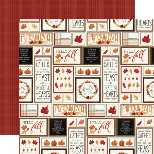 Carta Bella Welcome Fall Paper Pad paperilehtio 15 x 15 cm 7