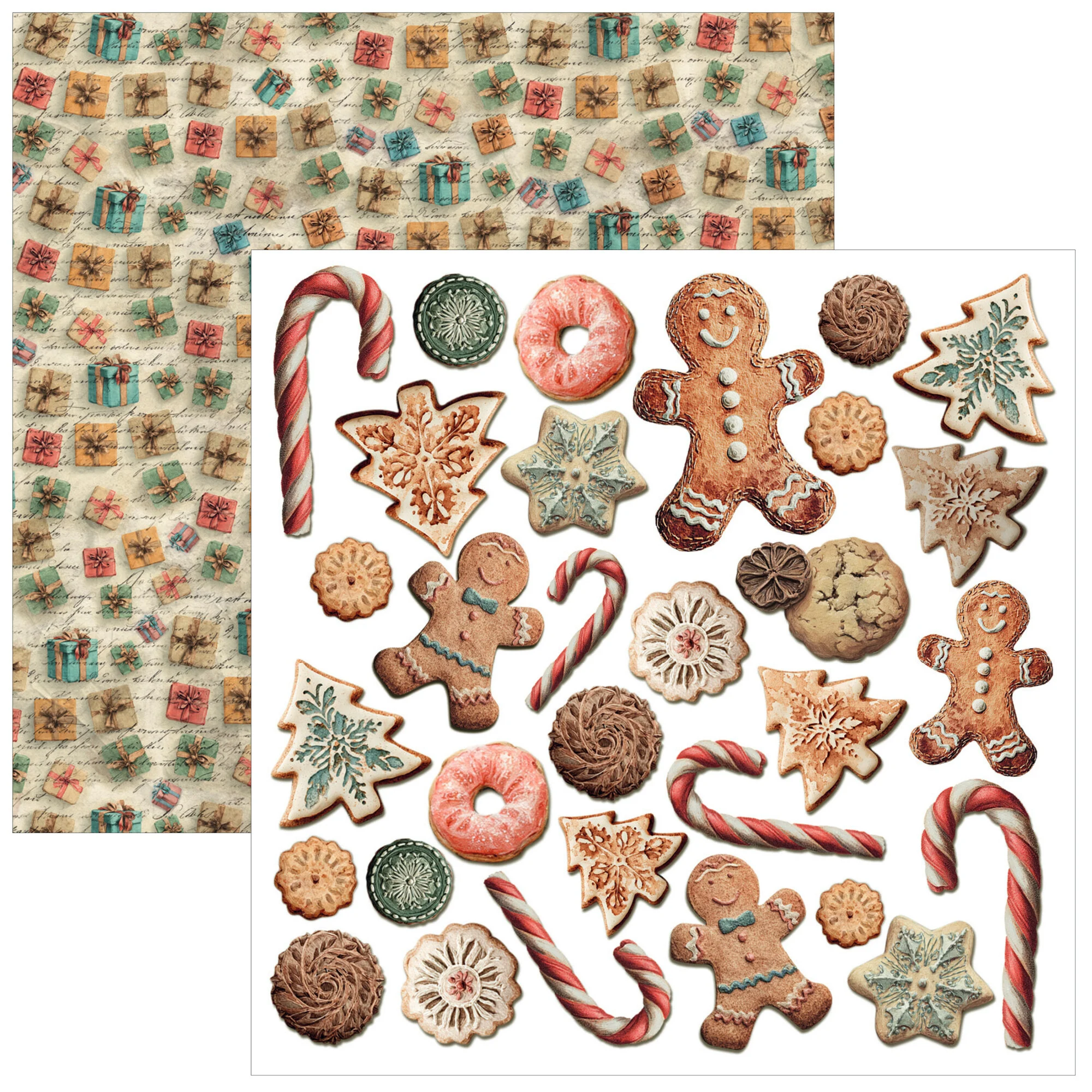 Ciao Bella – Merry & Bright Fussy Cut leikekuvat ja kuviopaperit 15 x 15 cm - Image 2