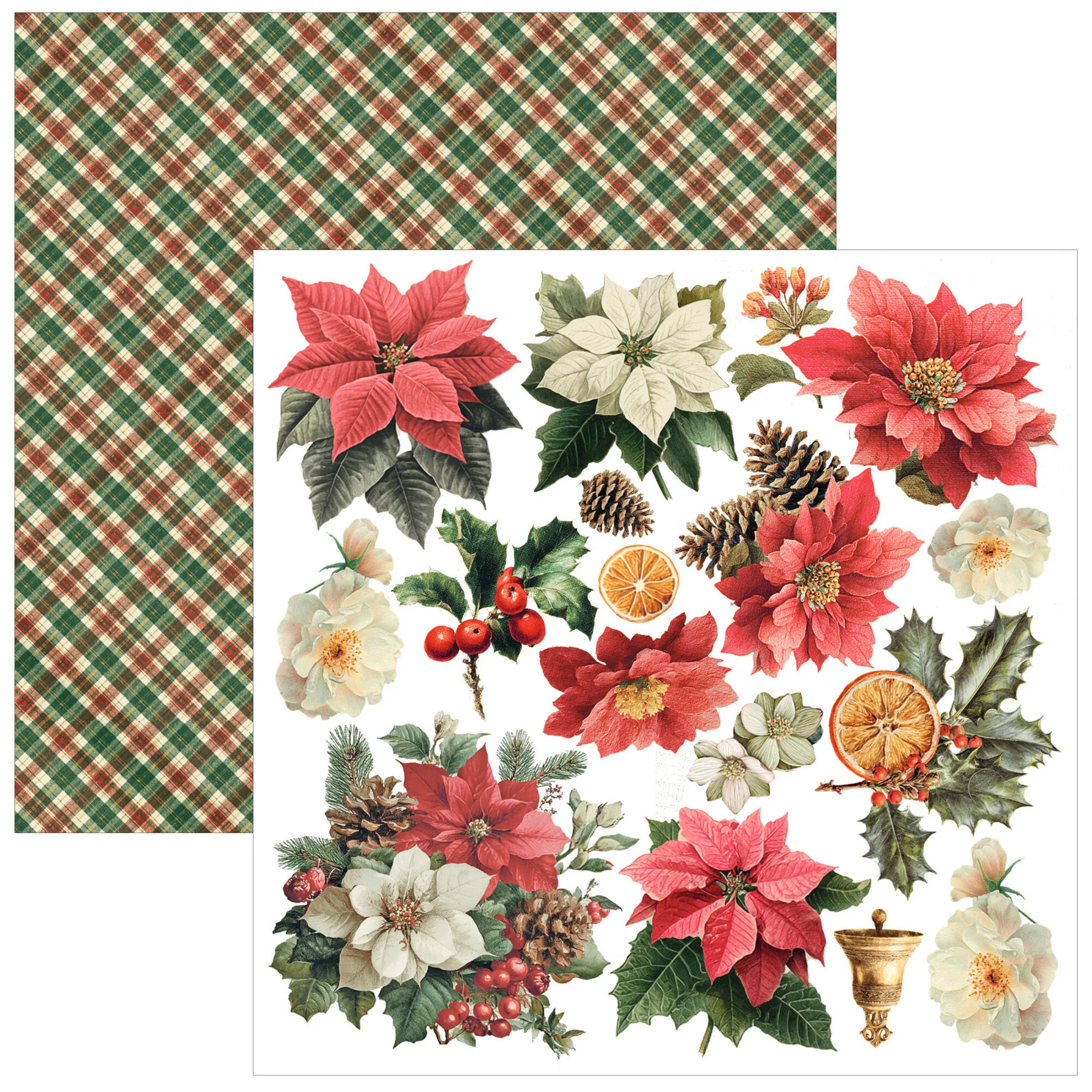 Ciao Bella – Merry & Bright Fussy Cut leikekuvat ja kuviopaperit 15 x 15 cm - Image 3