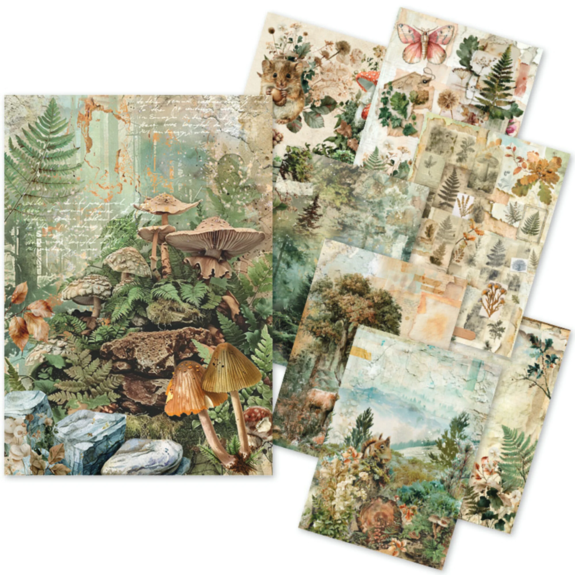 Ciao Bella – The Nature Journal Rice Paper Mixed riisipaperi 8kpl (A5)