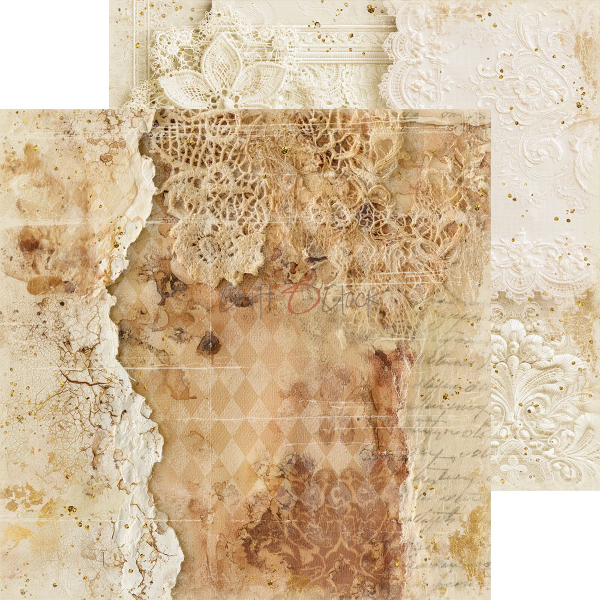 Craft O’Clock – Shades of Nature MIX paperilajitelma 20 x 20 cm - Image 10