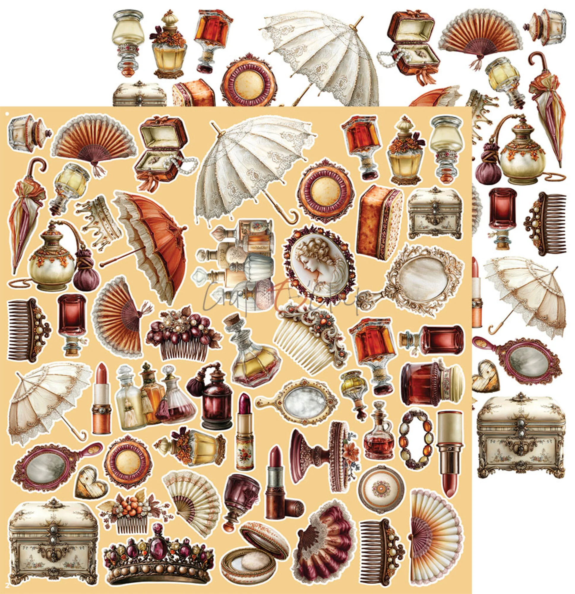 Craft O'Clock – Shades of Nature Prestige Extras leikekuvat 30 x 30 cm (8 kpl) - Image 3