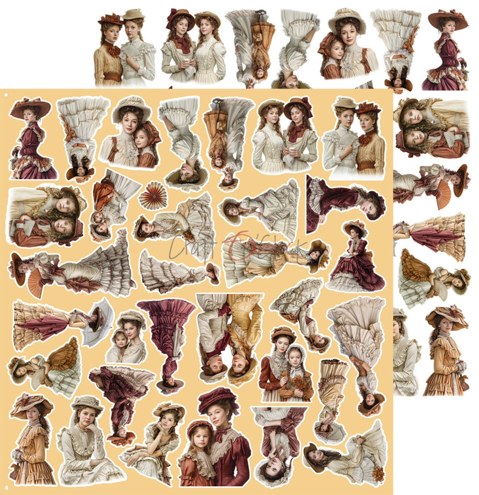 Craft O'Clock – Shades of Nature Prestige Extras leikekuvat 30 x 30 cm (8 kpl) - Image 5
