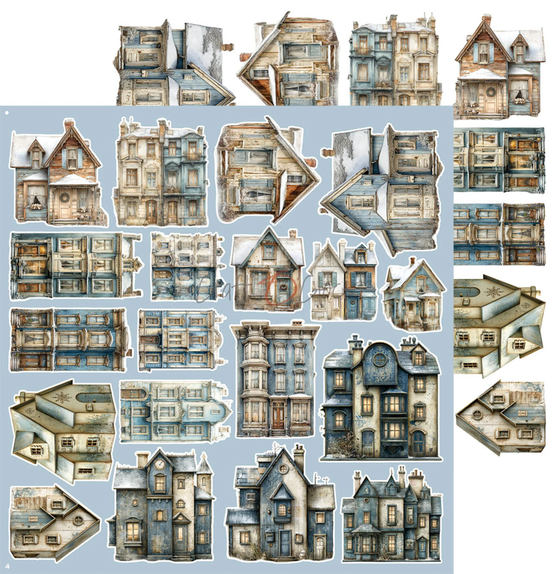 Craft O'Clock – Snow Games Winter Extras leikekuvat 30 x 30 cm (8 kpl) - Image 5