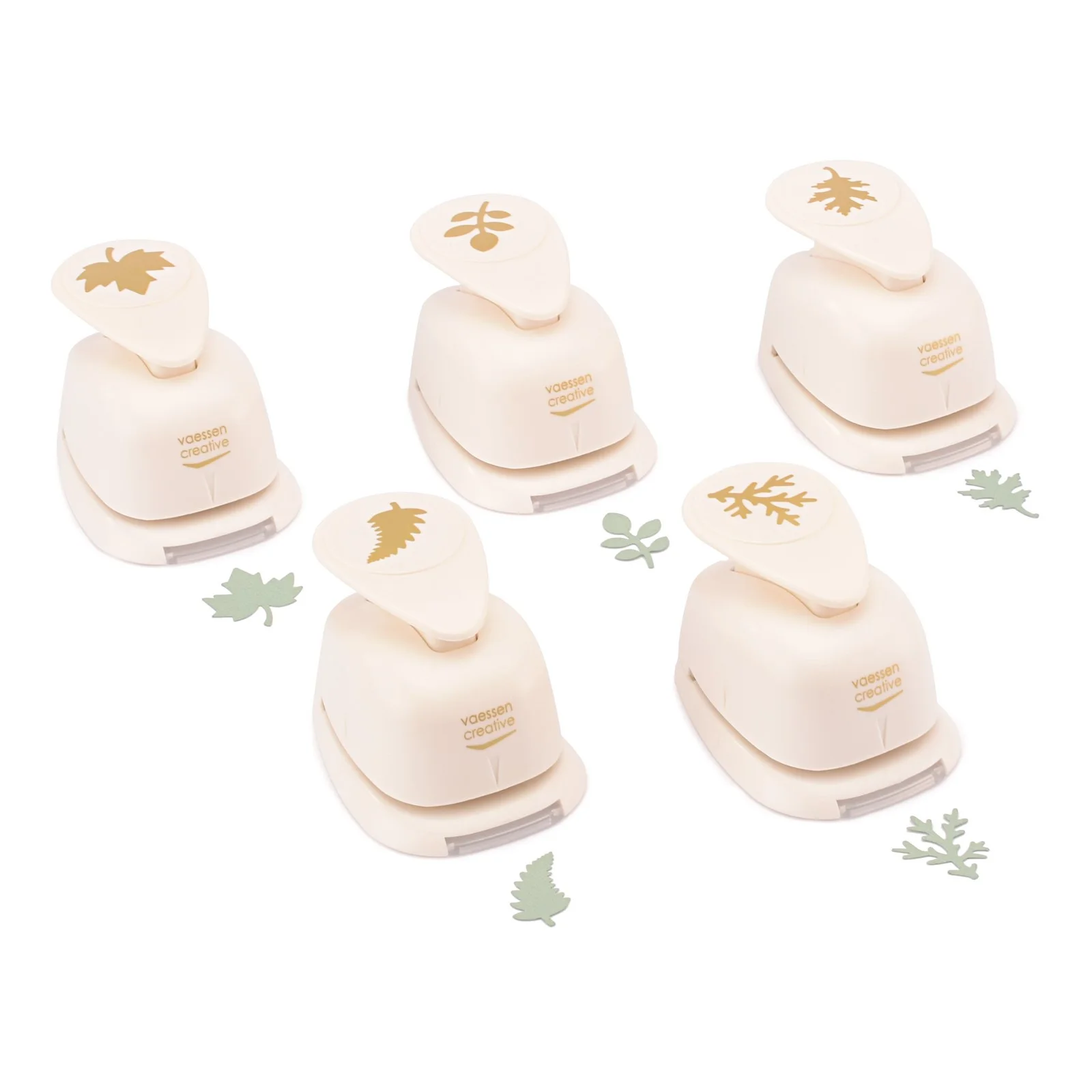 Craft Punch Set Leaves – Kuviolävistäjäsetti lehdet (5 kpl) - Image 2