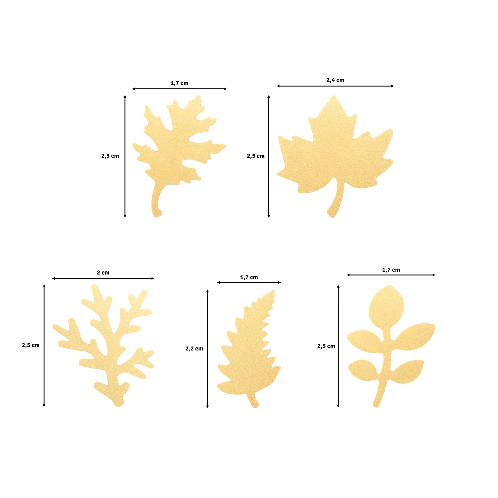 Craft Punch Set Leaves – Kuviolävistäjäsetti lehdet (5 kpl) - Image 4
