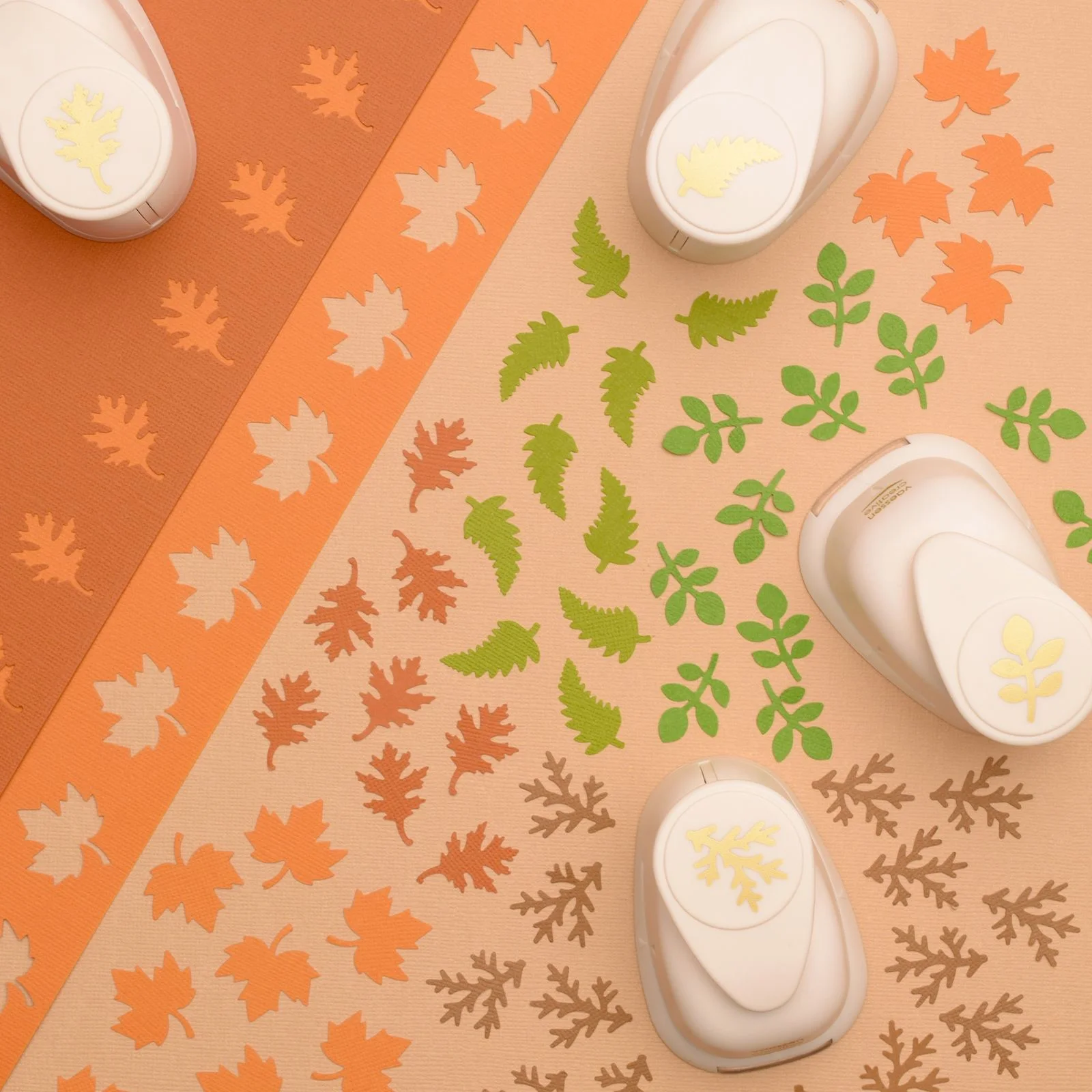 Craft Punch Set Leaves – Kuviolävistäjäsetti lehdet (5 kpl) - Image 6