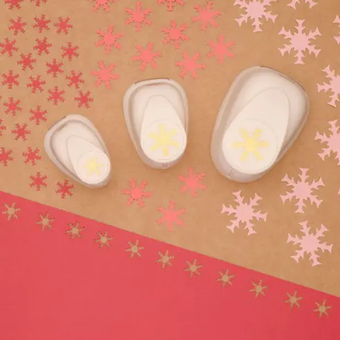 Craft Punch Set Snowflakes Kuviolavistajasetti lumihiutaleet 3 kpl